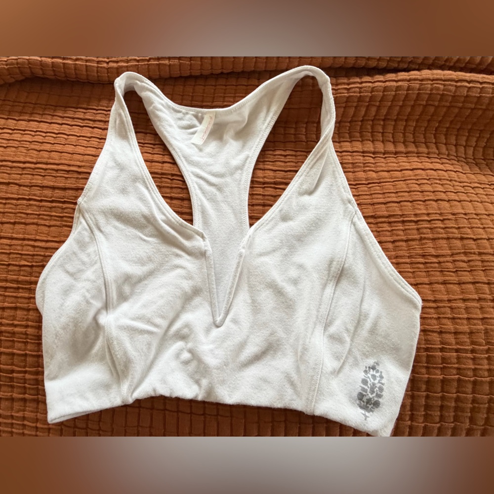 FP Movement by Free People White Racerback Sports Bra
